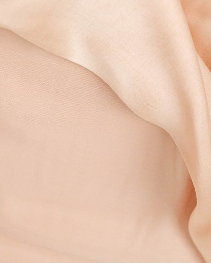 Tissu Viscose Envers Satiné Rose Pêche - Mercerine