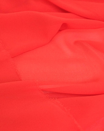 Tissu Mousseline Uni Rouge - Mercerine
