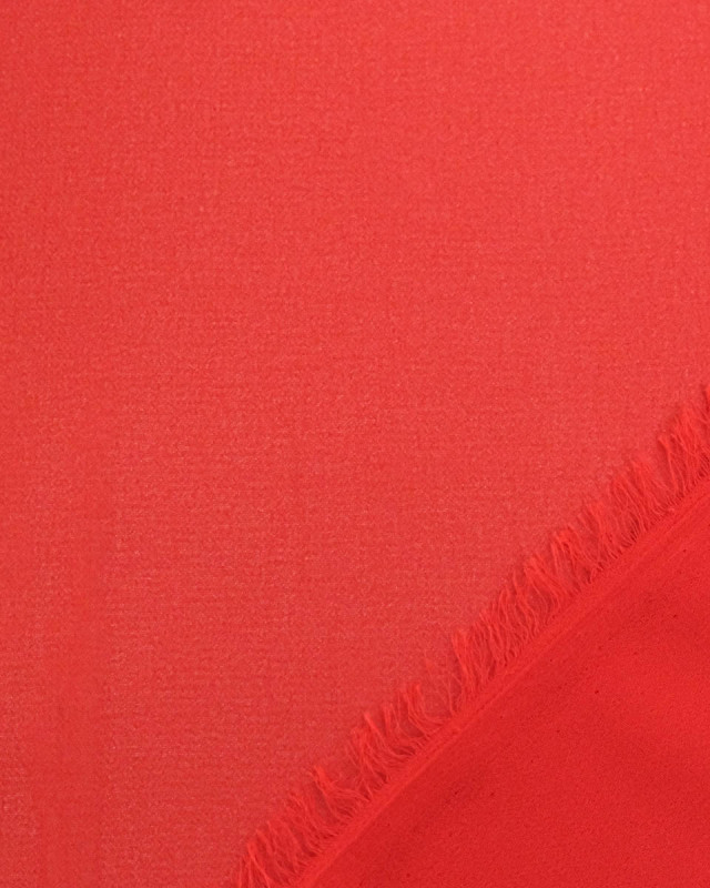 Tissu Mousseline Uni Rouge - Mercerine