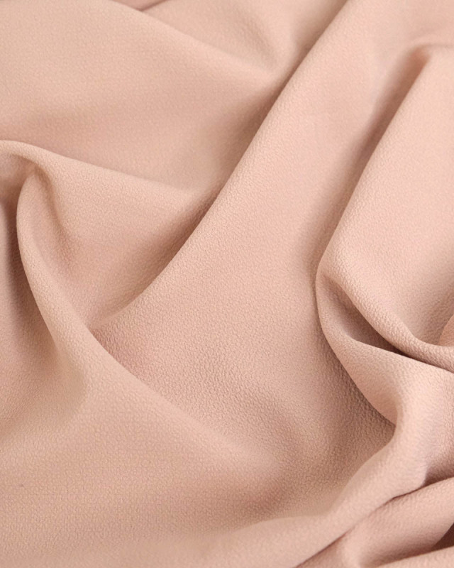 Tissu Crêpe Léger Vieux Rose - Mercerine