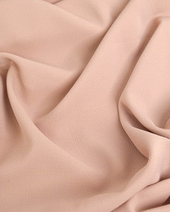 Tissu Crêpe Léger Vieux Rose - Mercerine