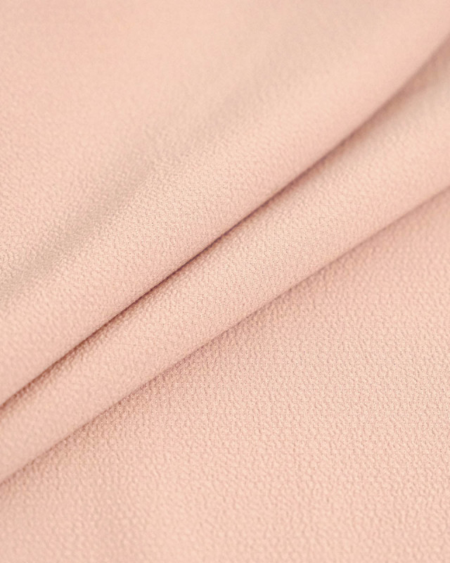 Tissu Crêpe Léger Vieux Rose - Mercerine