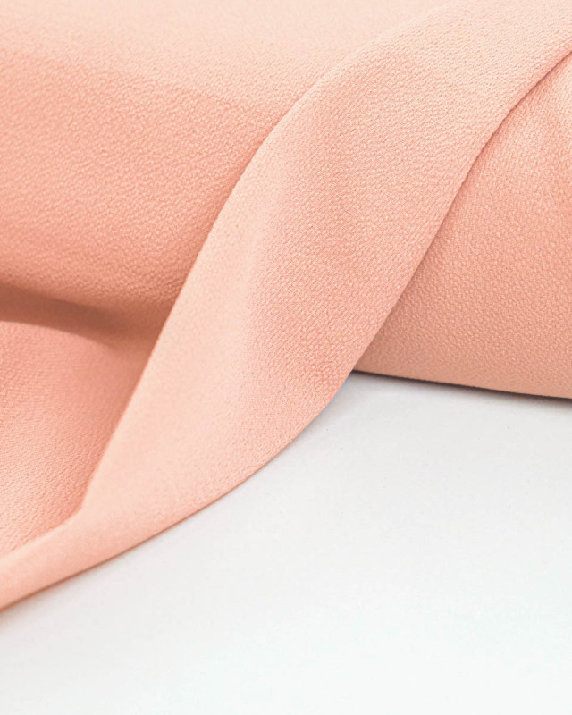 Tissu Crêpe Léger Vieux Rose - Mercerine