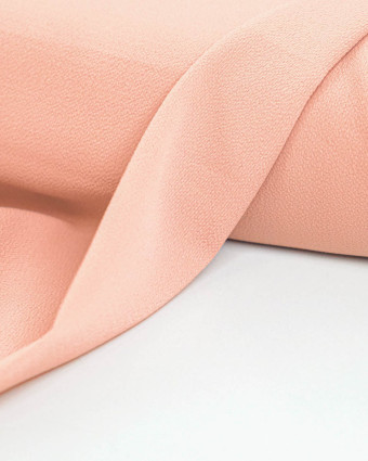 Tissu Crêpe Léger Vieux Rose - Mercerine