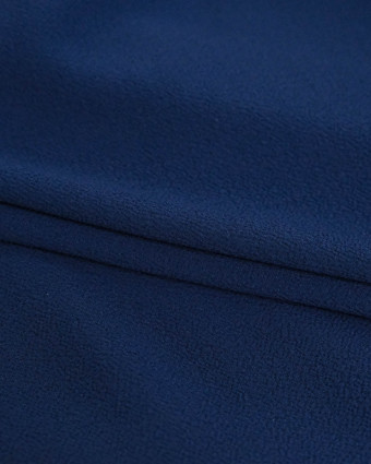 Tissu Crêpe Léger Bleu Marine - Mercerine