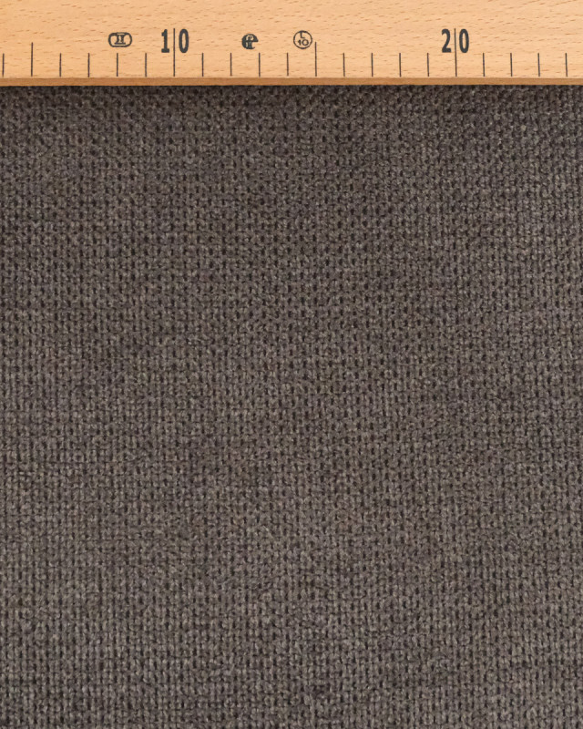 Tissu Velours Ameublement Célia Gris Charbon - Oekotex - Mercerine