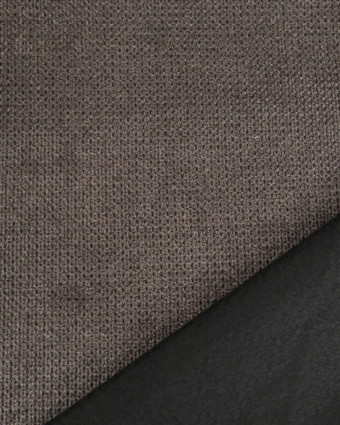 Tissu Velours Ameublement Célia Gris Charbon - Oekotex - Mercerine