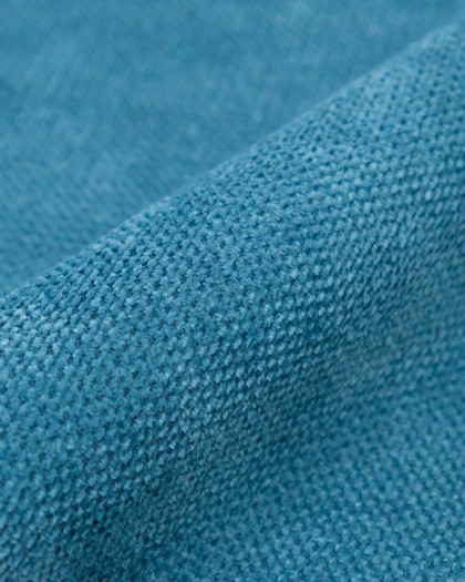 Tissu Velours Ameublement Célia Bleu Clair - Oekotex - Mercerine