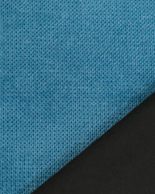 Tissu Velours Ameublement Célia Bleu Clair - Oekotex - Mercerine