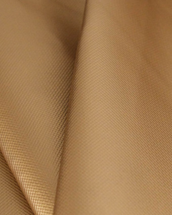 Tissu Simili Cuir Lido Quadrillé Doré - Mercerine