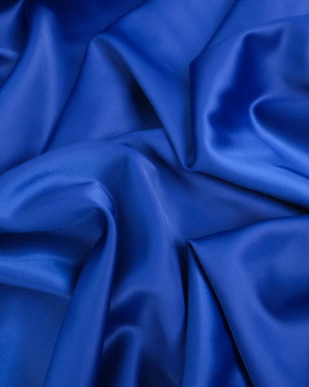 Satin Stretch Uni Bleu Electrique Eva - Mercerine