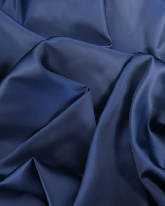 Satin Stretch Uni Navy Eva - Mercerine