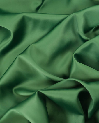 Satin Stretch Uni Vert Eva - Mercerine