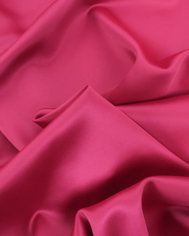 Satin Stretch Uni Fuchsia Eva - Mercerine