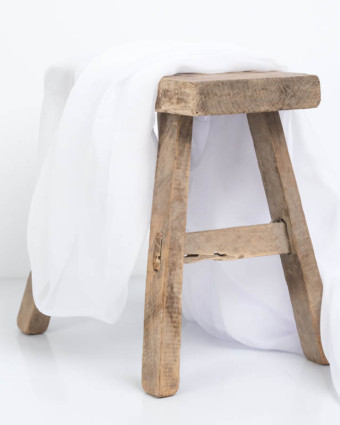 Mousseline Unie Blanche Maria - Mercerine