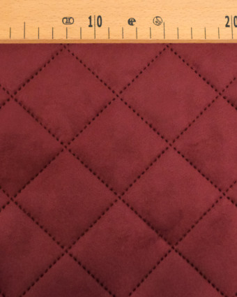Velours Matelassé Ameublement Bordeaux Vanya - Mercerine