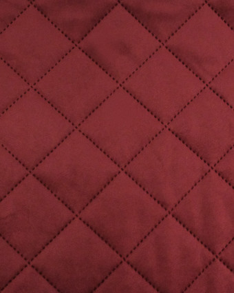 Velours Matelassé Ameublement Bordeaux Vanya - Mercerine