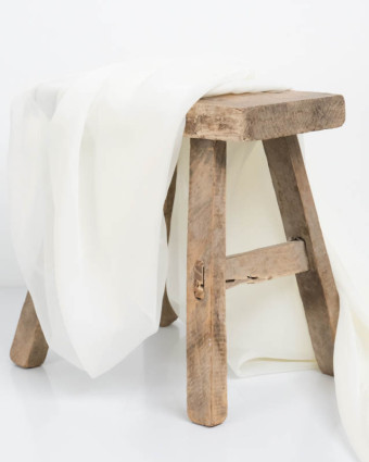 Mousseline Unie Ecrue Maria - Mercerine