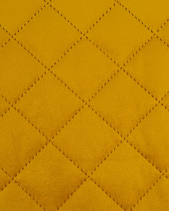 Velours Matelassé Ameublement Moutarde Vanya - Mercerine