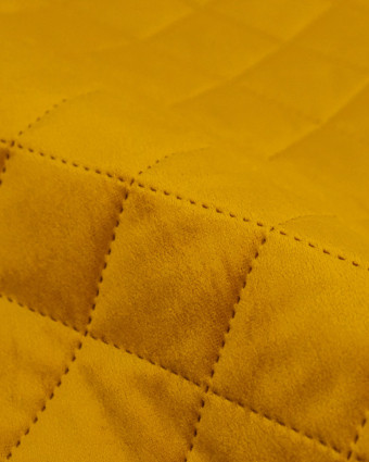 Velours Matelassé Ameublement Moutarde Vanya - Mercerine