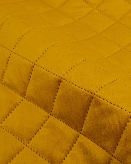 Velours Matelassé Ameublement Moutarde Vanya - Mercerine