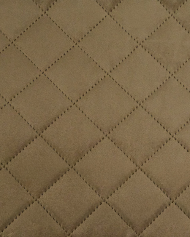 Velours Matelassé Ameublement Crème Vanya - Mercerine