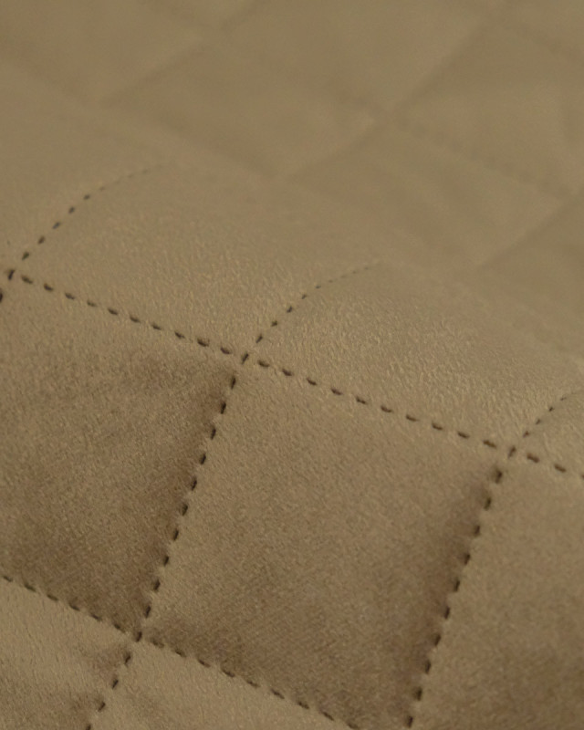 Velours Matelassé Ameublement Crème Vanya - Mercerine