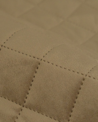 Velours Matelassé Ameublement Crème Vanya - Mercerine
