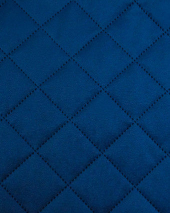 Velours Matelassé Ameublement Navy Vanya - Mercerine
