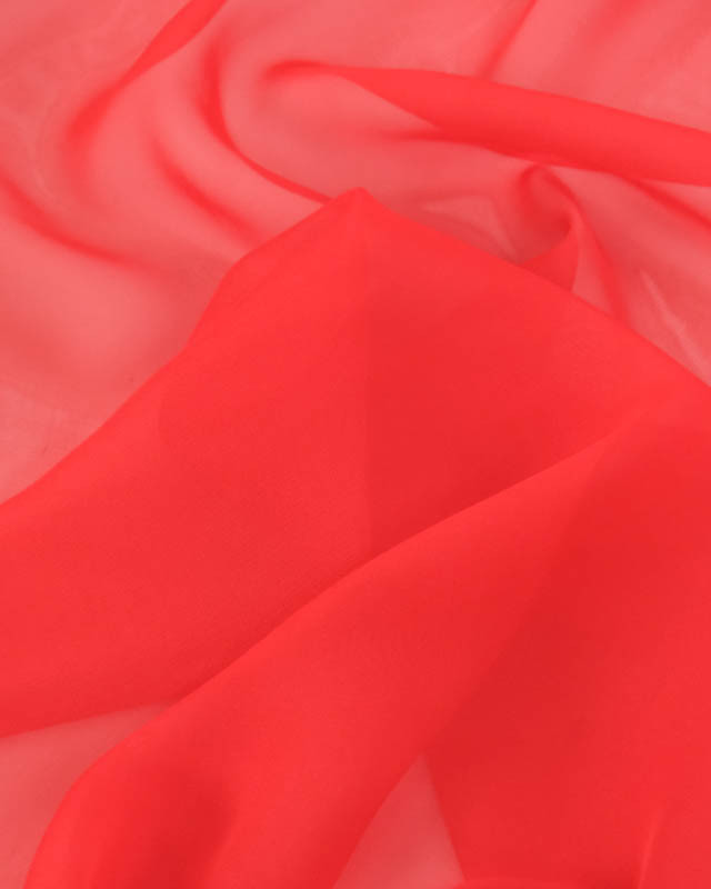 Mousseline Unie Rouge Maria - Mercerine