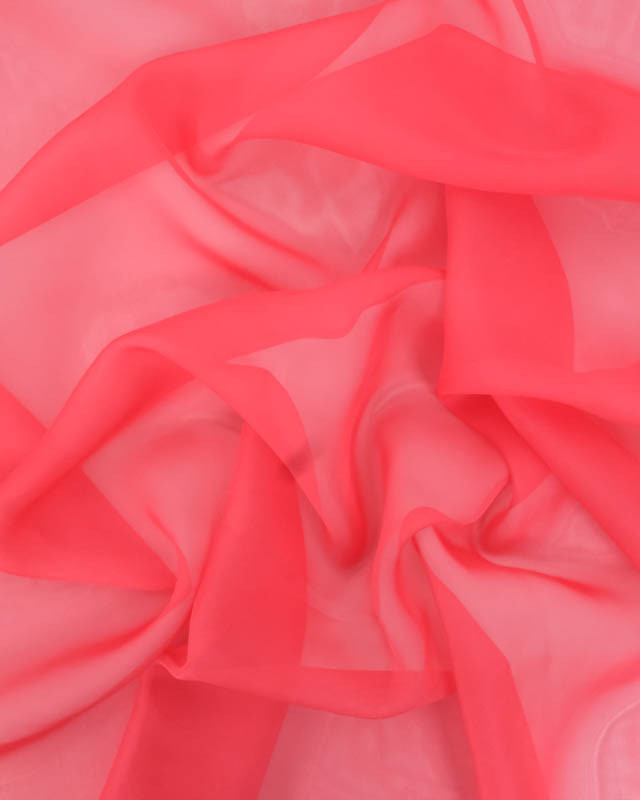 Mousseline Unie Corail Maria - Mercerine