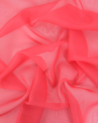 Mousseline Unie Corail Maria - Mercerine