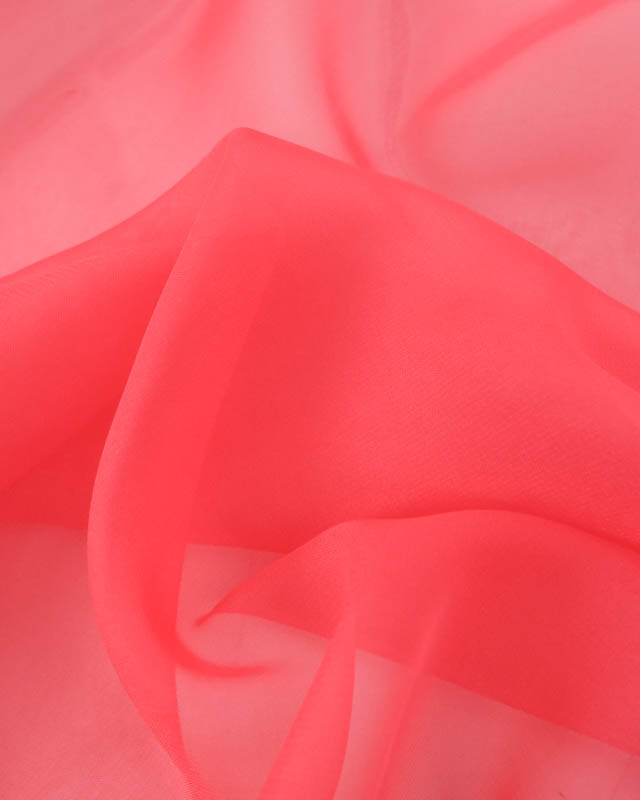 Mousseline Unie Corail Maria - Mercerine