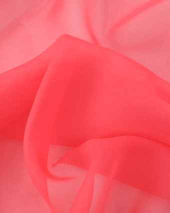 Mousseline Unie Corail Maria - Mercerine