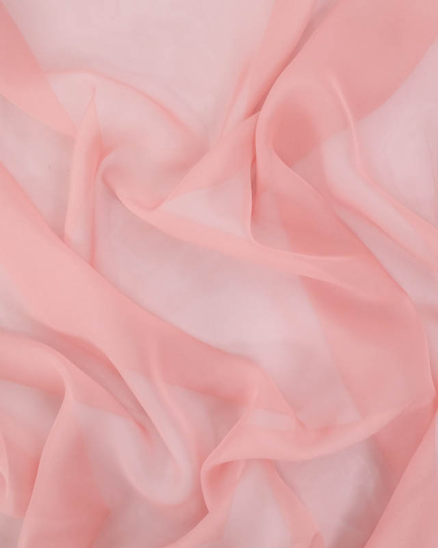 Mousseline Unie Rose Léger Maria - Mercerine