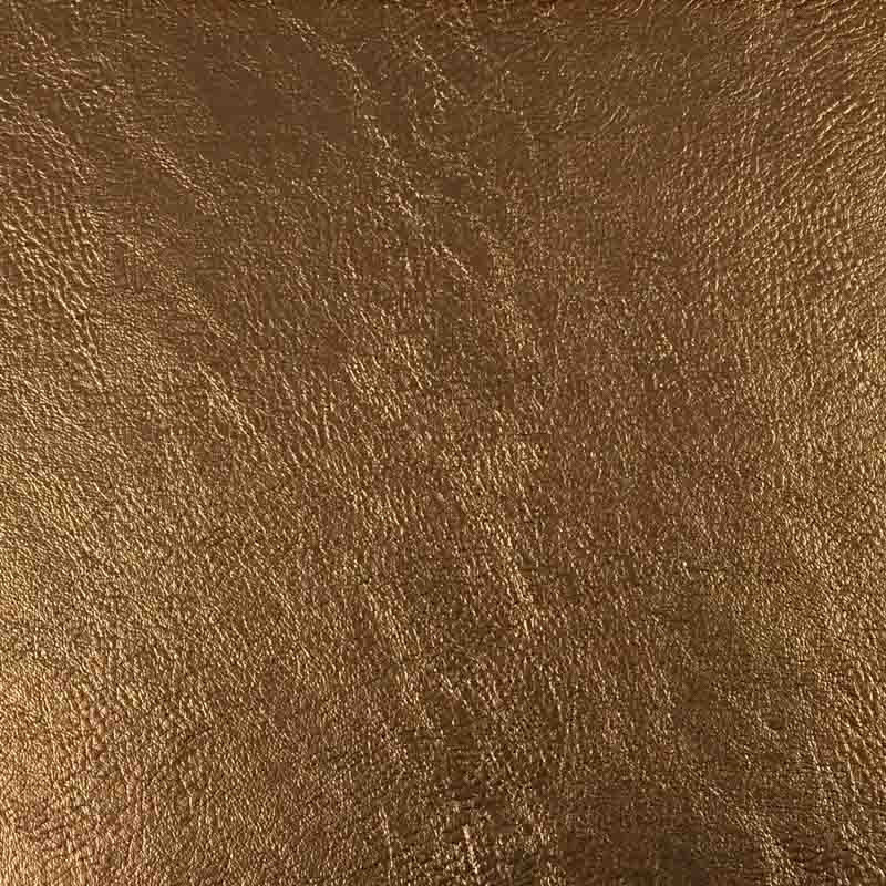 Tissu simili cuir cuivre qualité siège Thibaud x10cm -  Mercerine