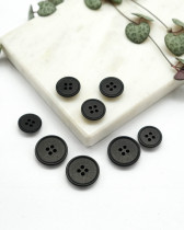 Bouton Haut à Rebord - Noir