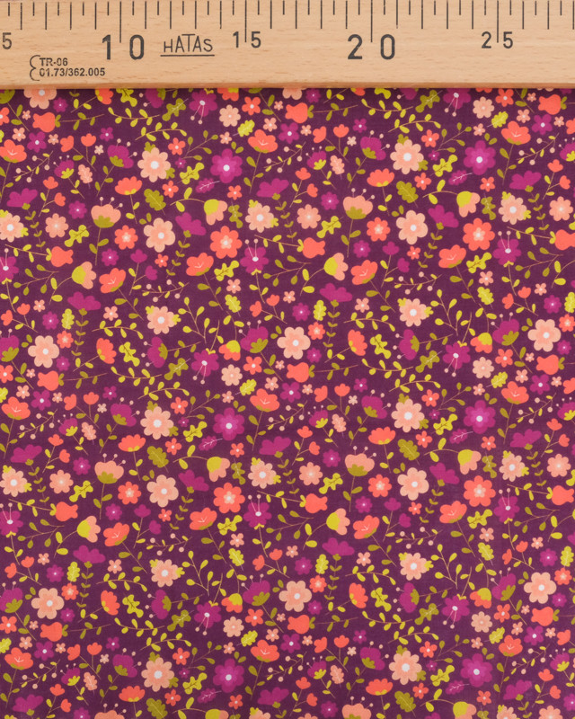 Coupon - Voile de Coton Mila Violette