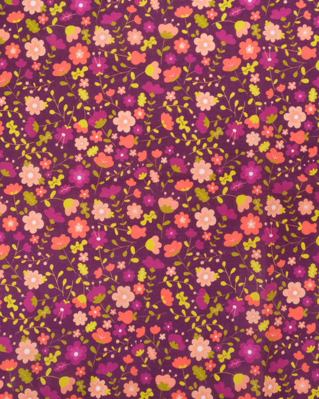 Coupon - Voile de Coton Mila Violette