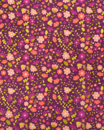 Coupon - Voile de Coton Mila Violette