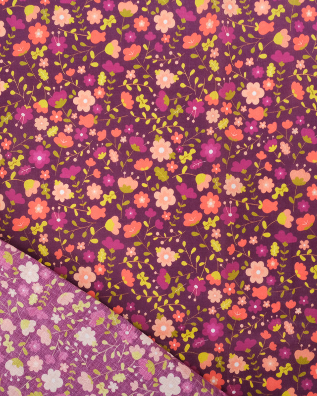Coupon - Voile de Coton Mila Violette