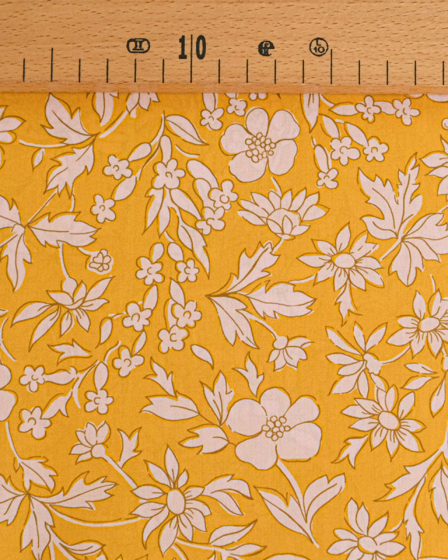 Tissu Liberty Fabrics@ Garden Melody - Callie Meadow Jaune - Mercerine