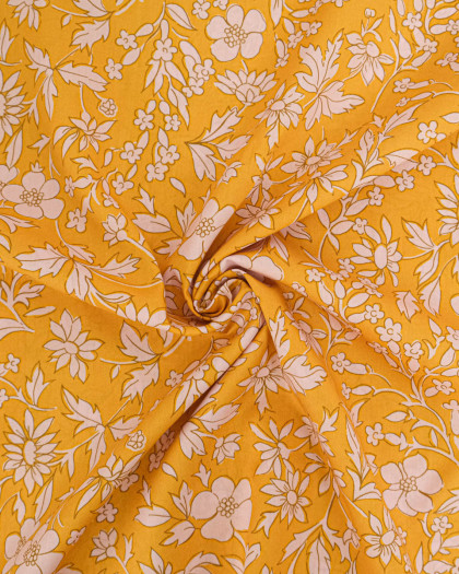 Tissu Liberty Fabrics@ Garden Melody - Callie Meadow Jaune - Mercerine