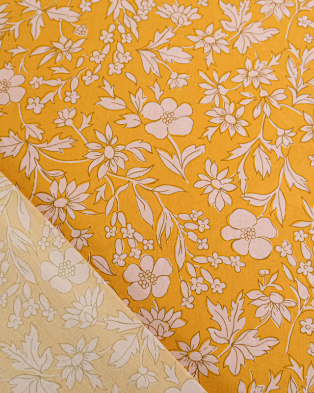 Tissu Liberty Fabrics@ Garden Melody - Callie Meadow Jaune - Mercerine