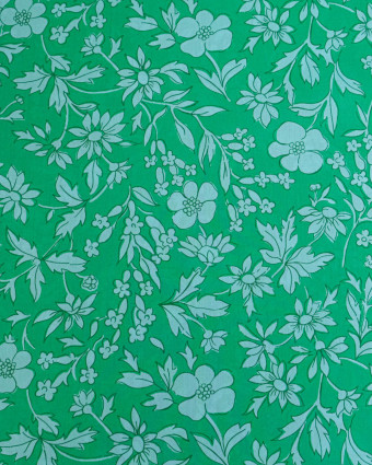 Tissu Liberty Fabrics@ Garden Melody - Callie Meadow Vert - Mercerine