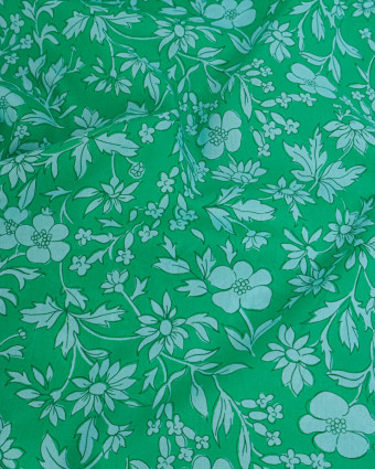 Tissu Liberty Fabrics@ Garden Melody - Callie Meadow Vert - Mercerine