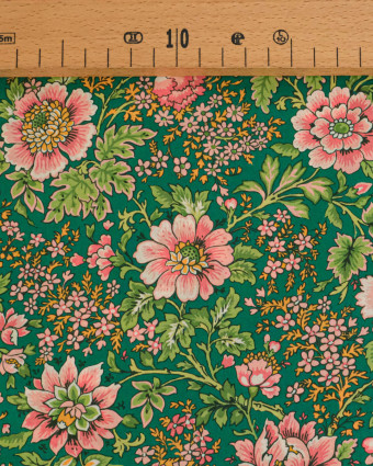 Tissu Liberty Fabrics@ Garden Melody - Vine Garden Vert - Mercerine