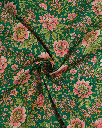 Tissu Liberty Fabrics@ Garden Melody - Vine Garden Vert - Mercerine