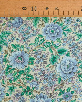 Tissu Liberty Fabrics@ Garden Melody - Vine Garden Bleu - Mercerine