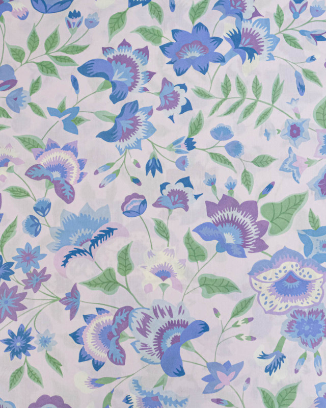 Tissu Liberty Fabrics@ Garden Melody - Carnival Corsage Mauve - Mercerine